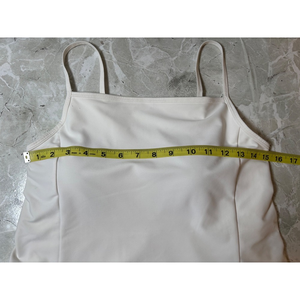 Old Navy Active Powersoft White Sleeveless Mini Dress Go-Dry Size M Graduation - Picture 7 of 8